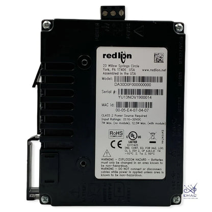 Red Lion DA30D0F000000000+ - Da30D Convertidor De Protocolo Alto Rendim Y Sist Adquis Datos C/Registrad Datos, Web Server/Hmi
