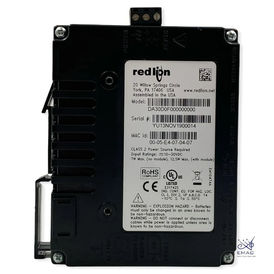 Red Lion DA30D0F000000000+ - Da30D Convertidor De Protocolo Alto Rendim Y Sist Adquis Datos C/Registrad Datos, Web Server/Hmi